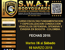 Tablet Screenshot of bodyguards.com.co